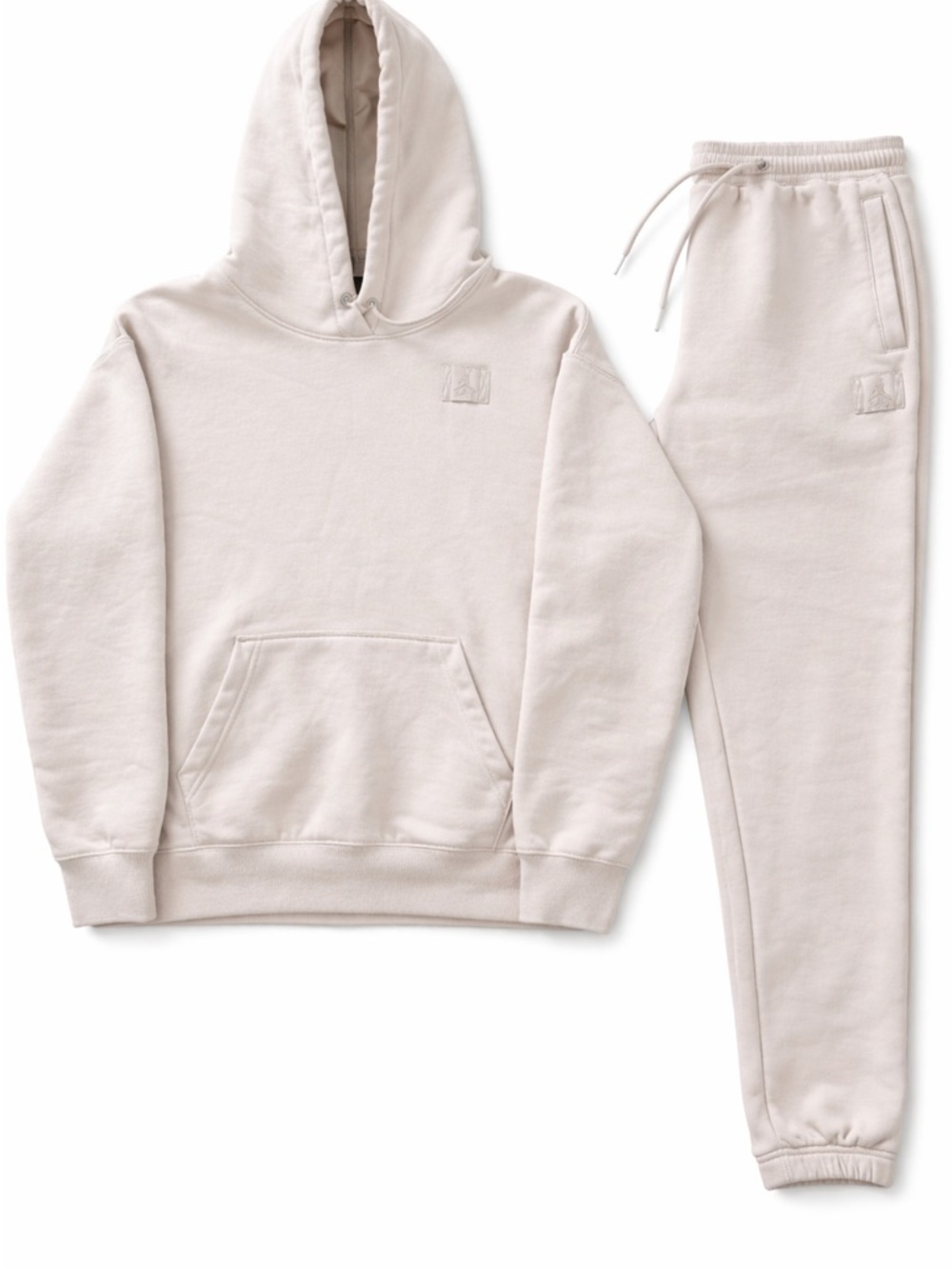 Jordan Sweat Set Hoodie S Joggers XS Cream Beige